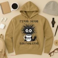 Funny - Sarcastic - Its Fine Im Fine Everything Is Fine Hoodie thumb 3