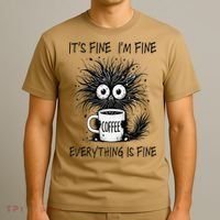 Funny - Sarcastic - Its Fine Im Fine Everything Is Fine T-Shirt thumb 3