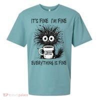Funny - Sarcastic - Its Fine Im Fine Everything Is Fine Sueded Cloud Jersey T-Shirt thumb 0