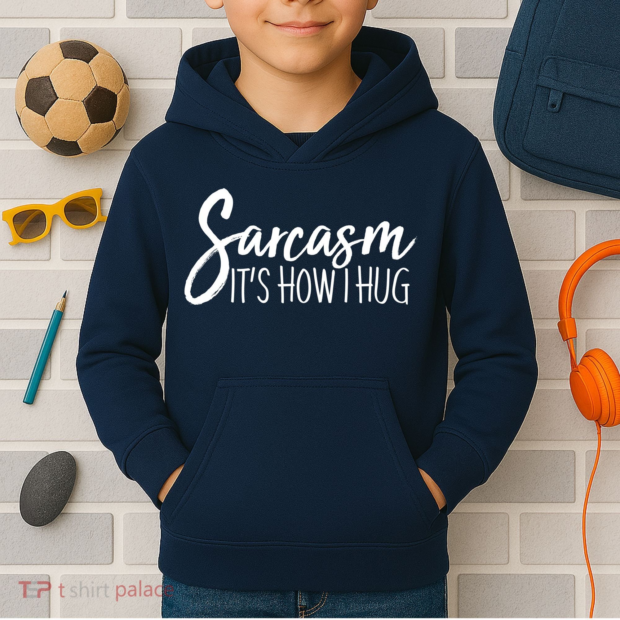 Funny Sarcasm It's How I Hug Kids Hoodie