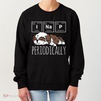 Funny Science I NAP Periodic Table Meme Meh Shih Tzu Dog Women's Sweatshirt thumb 0
