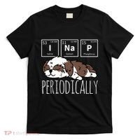 Funny Science I NAP Periodic Table Meme Meh Shih Tzu Dog T-Shirt thumb 0