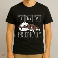 Funny Science I NAP Periodic Table Meme Meh Shih Tzu Dog T-Shirt thumb 3