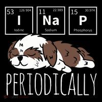 Funny Science I NAP Periodic Table Meme Meh Shih Tzu Dog Coffee Mug thumb 5