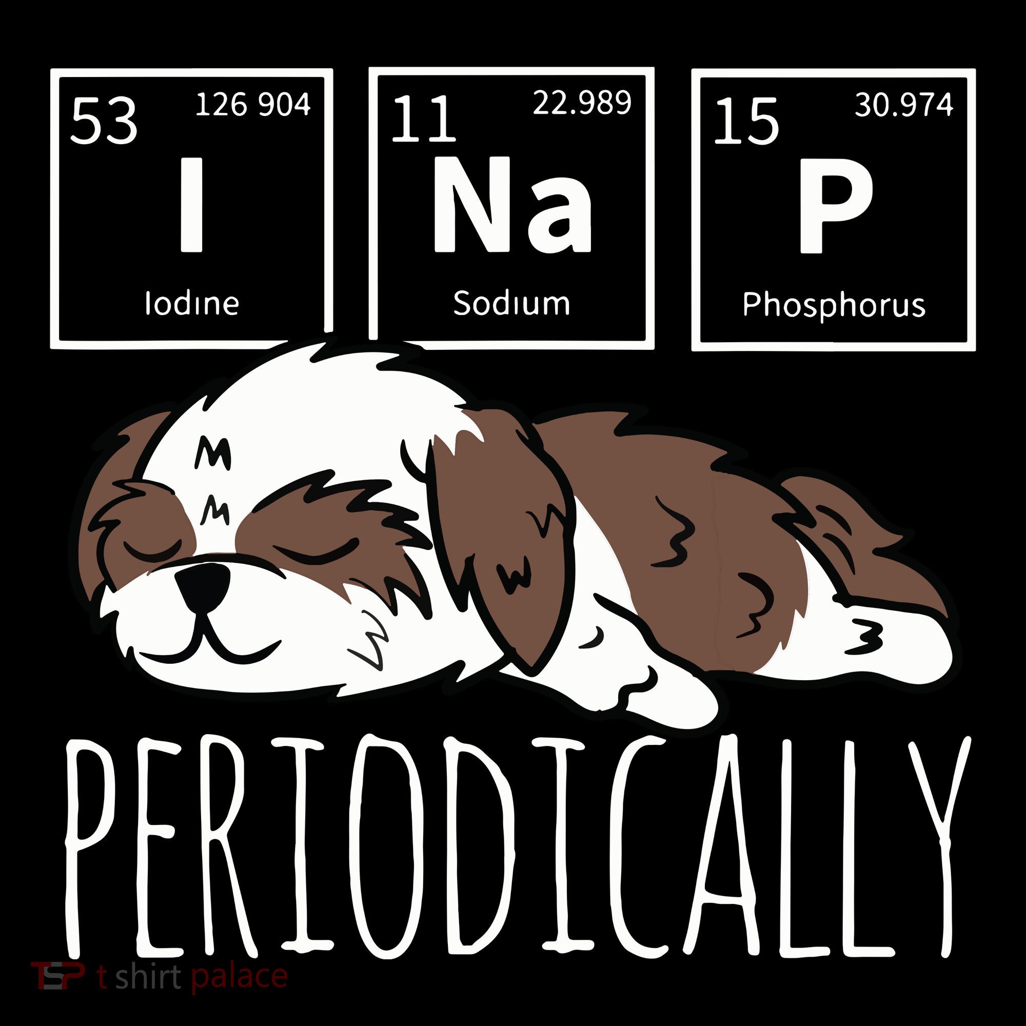 Funny Science I NAP Periodic Table Meme Meh Shih Tzu Dog Coffee Mug