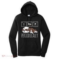 Funny Science I NAP Periodic Table Meme Meh Shih Tzu Dog Women's Hoodie thumb 0