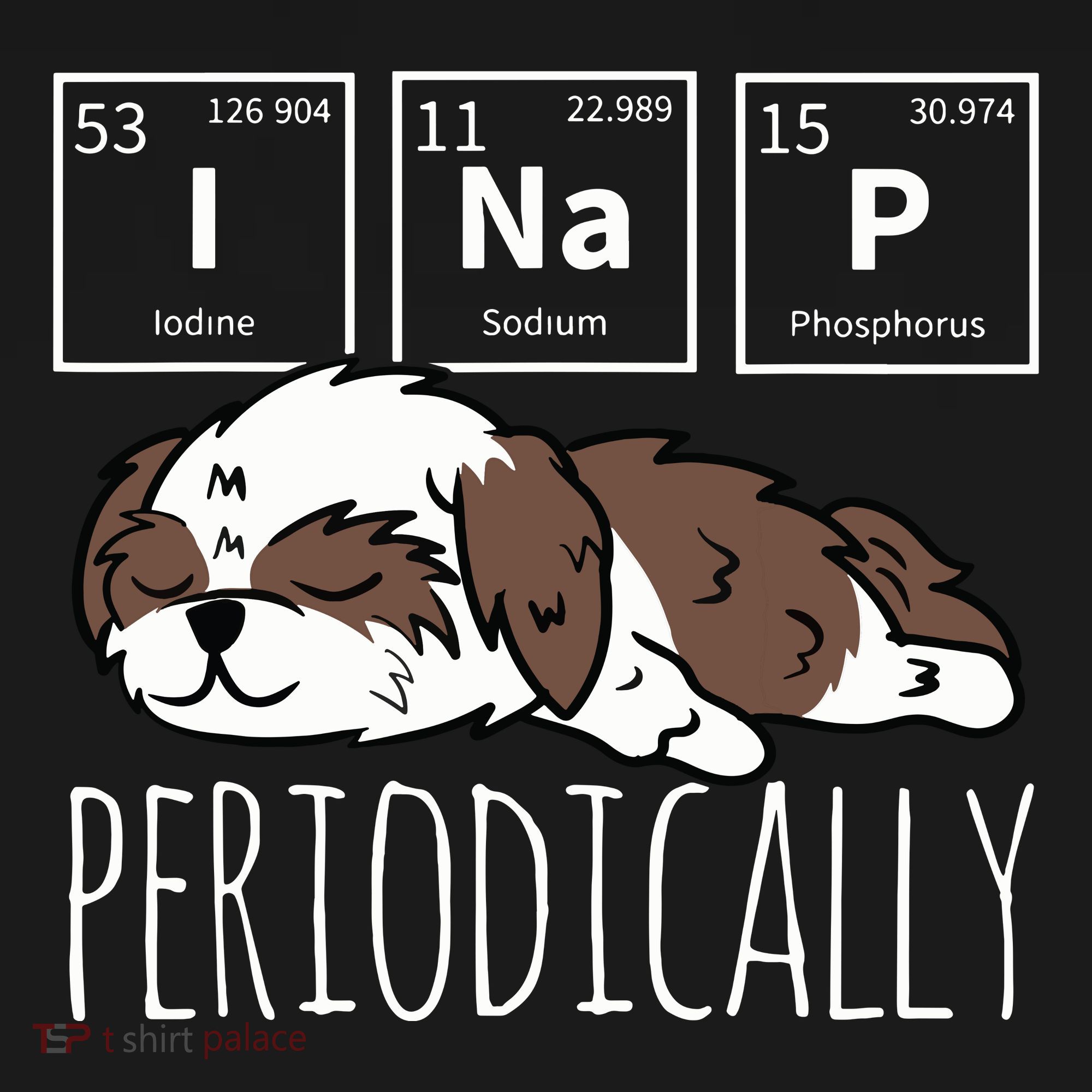 Funny Science I NAP Periodic Table Meme Meh Shih Tzu Dog Mousepad