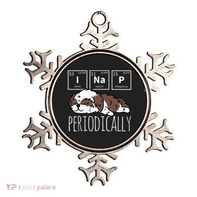 Funny Science I NAP Periodic Table Meme Meh Shih Tzu Dog Ornament