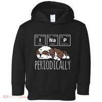 Funny Science I NAP Periodic Table Meme Meh Shih Tzu Dog Toddler Hoodie thumb 0