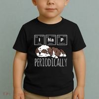 Funny Science I NAP Periodic Table Meme Meh Shih Tzu Dog Toddler T-Shirt thumb 2