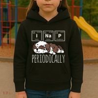 Funny Science I NAP Periodic Table Meme Meh Shih Tzu Dog Kids Hoodie thumb 3