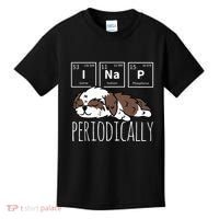 Funny Science I NAP Periodic Table Meme Meh Shih Tzu Dog Kids T-Shirt thumb 0