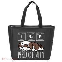 Funny Science I NAP Periodic Table Meme Meh Shih Tzu Dog Tote Bag thumb 0