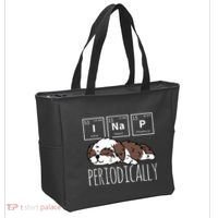 Funny Science I NAP Periodic Table Meme Meh Shih Tzu Dog Tote Bag thumb 2