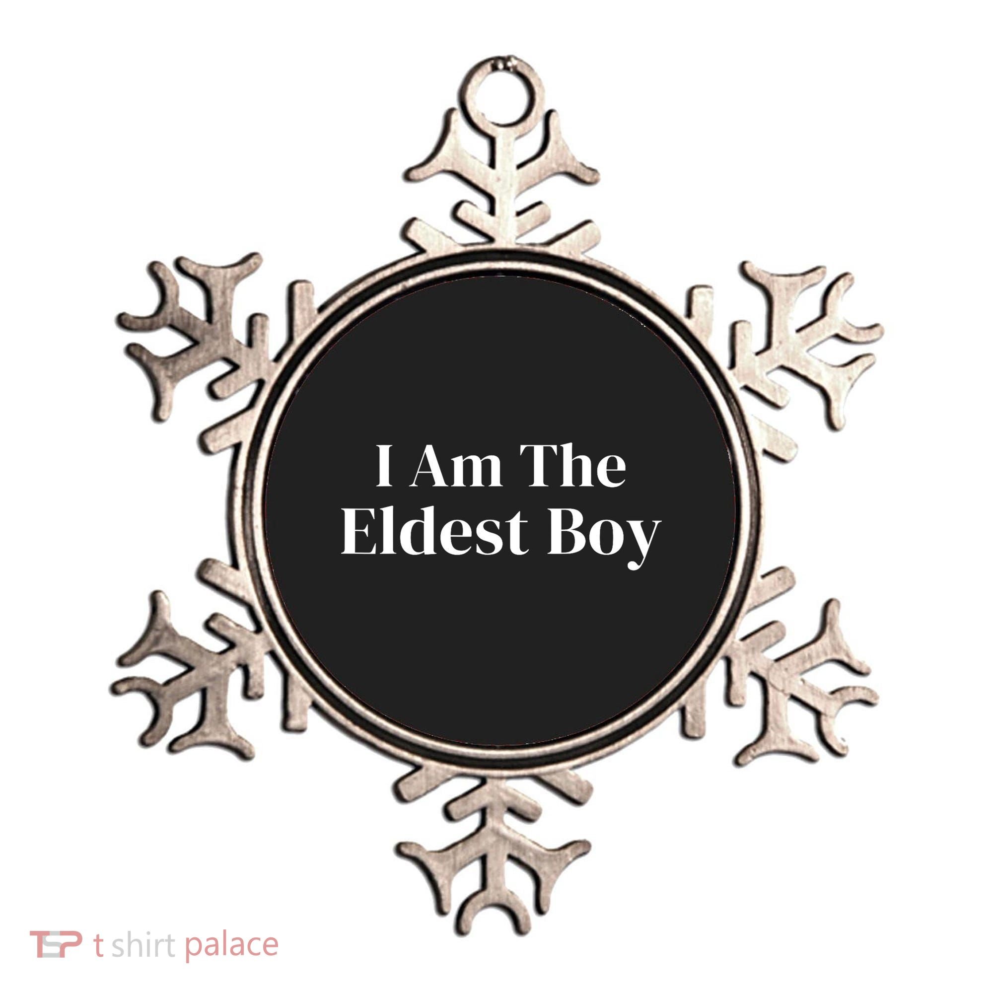 Funny Saying I Am The Eldest Boy Ornament