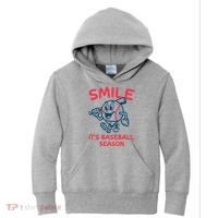 Funny Smile ItS Baseball Season Wo Kids Hoodie thumb 0