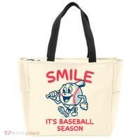 Funny Smile ItS Baseball Season Wo Tote Bag thumb 0