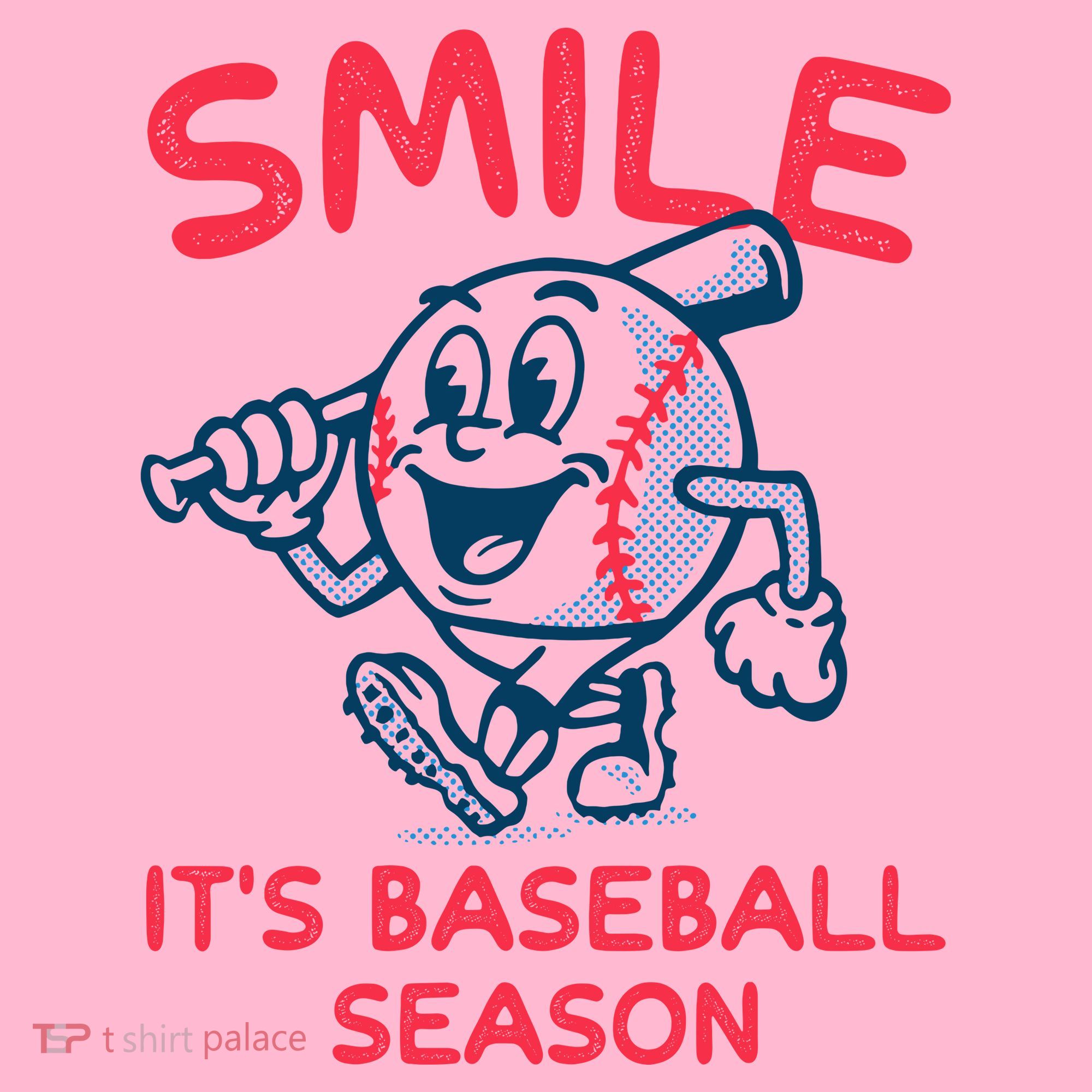 Funny Smile ItS Baseball Season Wo Coaster