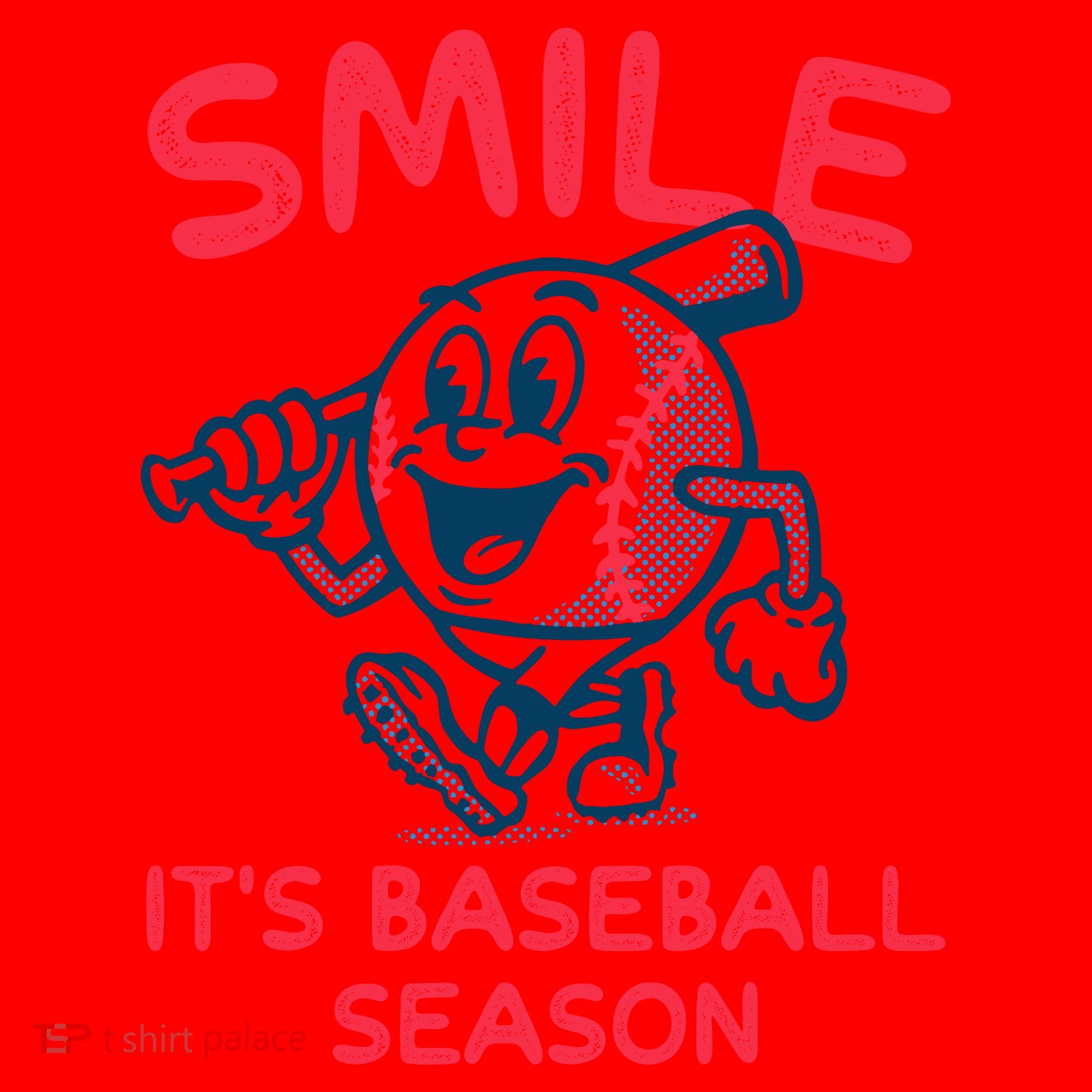 Funny Smile ItS Baseball Season Wo Santa Hat