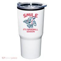 Funny Smile ItS Baseball Season Wo Tumbler thumb 0
