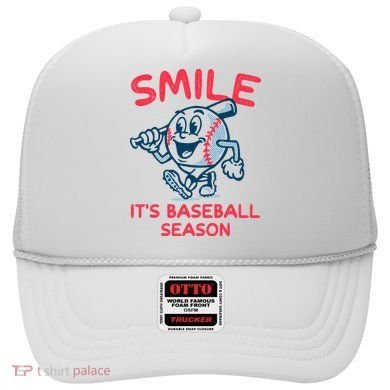 Funny Smile ItS Baseball Season Wo Hat