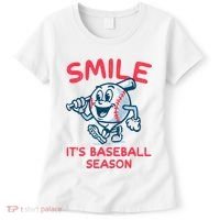 Funny Smile ItS Baseball Season Wo Women's T-Shirt thumb 0