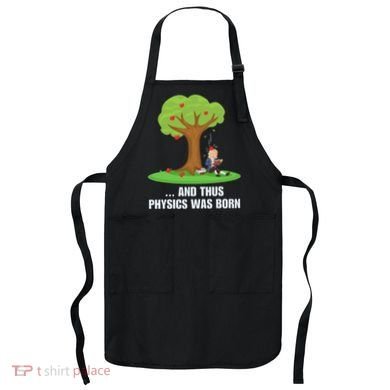 Funny Science Joke Apple Falling On Isaac Newton Physics Fun Apron