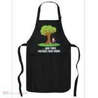 Funny Science Joke Apple Falling On Isaac Newton Physics Fun Apron thumb 0