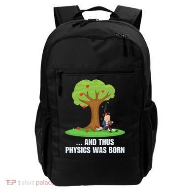 Funny Science Joke Apple Falling On Isaac Newton Physics Fun Backpack