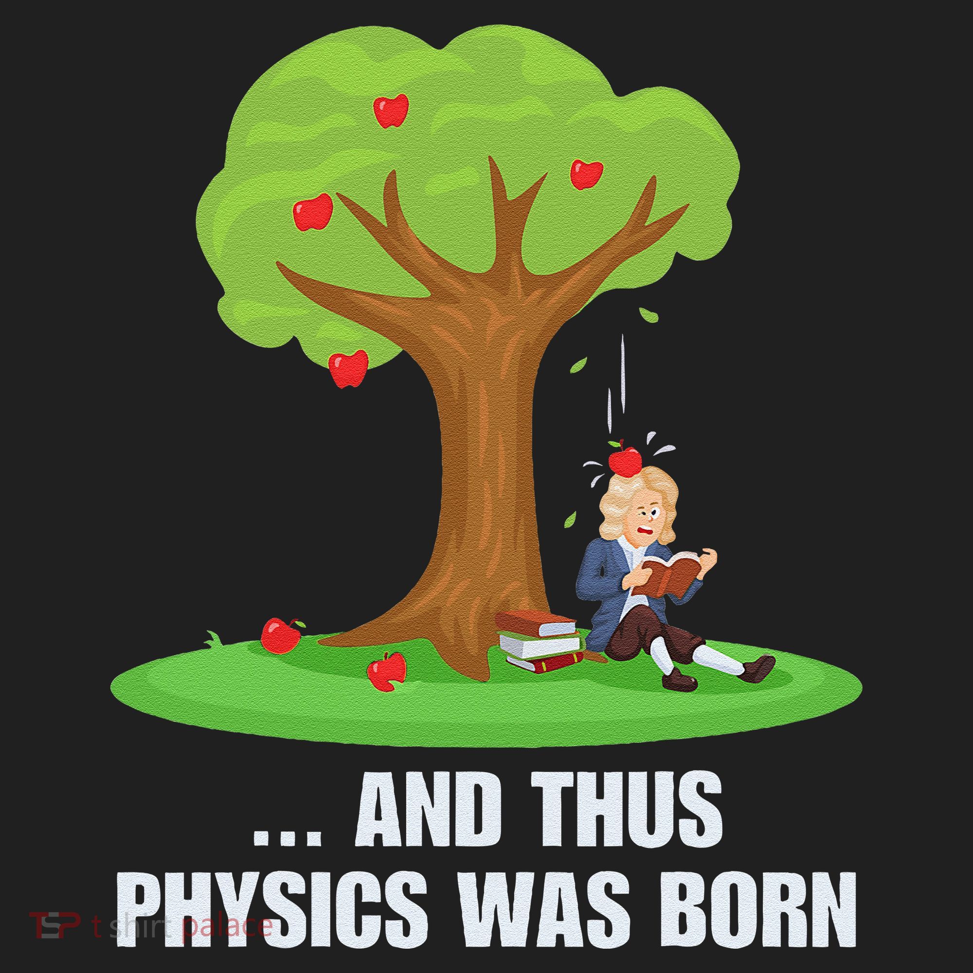Funny Science Joke Apple Falling On Isaac Newton Physics Fun Beanie