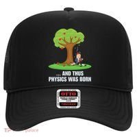 Funny Science Joke Apple Falling On Isaac Newton Physics Fun Hat thumb 0