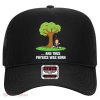 Funny Science Joke Apple Falling On Isaac Newton Physics Fun Hat thumb 0