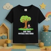Funny Science Joke Apple Falling On Isaac Newton Physics Fun Toddler T-Shirt thumb 3