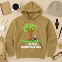 Funny Science Joke Apple Falling On Isaac Newton Physics Fun Hoodie thumb 3