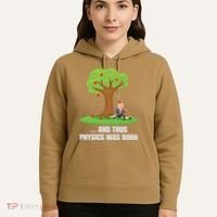 Funny Science Joke Apple Falling On Isaac Newton Physics Fun Hoodie thumb 5