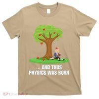 Funny Science Joke Apple Falling On Isaac Newton Physics Fun T-Shirt thumb 0