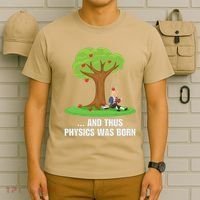 Funny Science Joke Apple Falling On Isaac Newton Physics Fun T-Shirt thumb 6