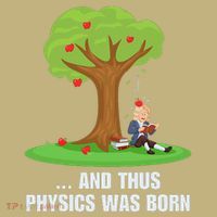 Funny Science Joke Apple Falling On Isaac Newton Physics Fun T-Shirt thumb 7