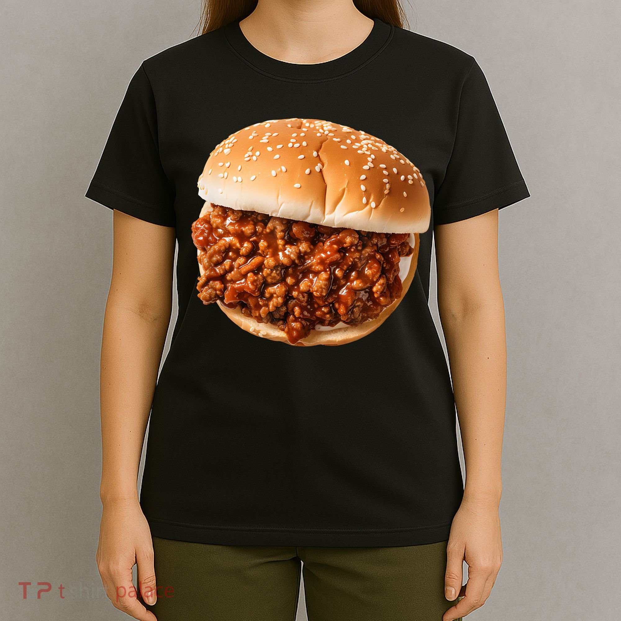 Funny Sloppy Joe Sandwich Lunchlady Food Halloween Costume T-Shirt