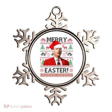 Funny Santa Joe Biden Merry Easter Ugly Christmas Ornament