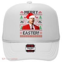 Funny Santa Joe Biden Merry Easter Ugly Christmas Hat thumb 0