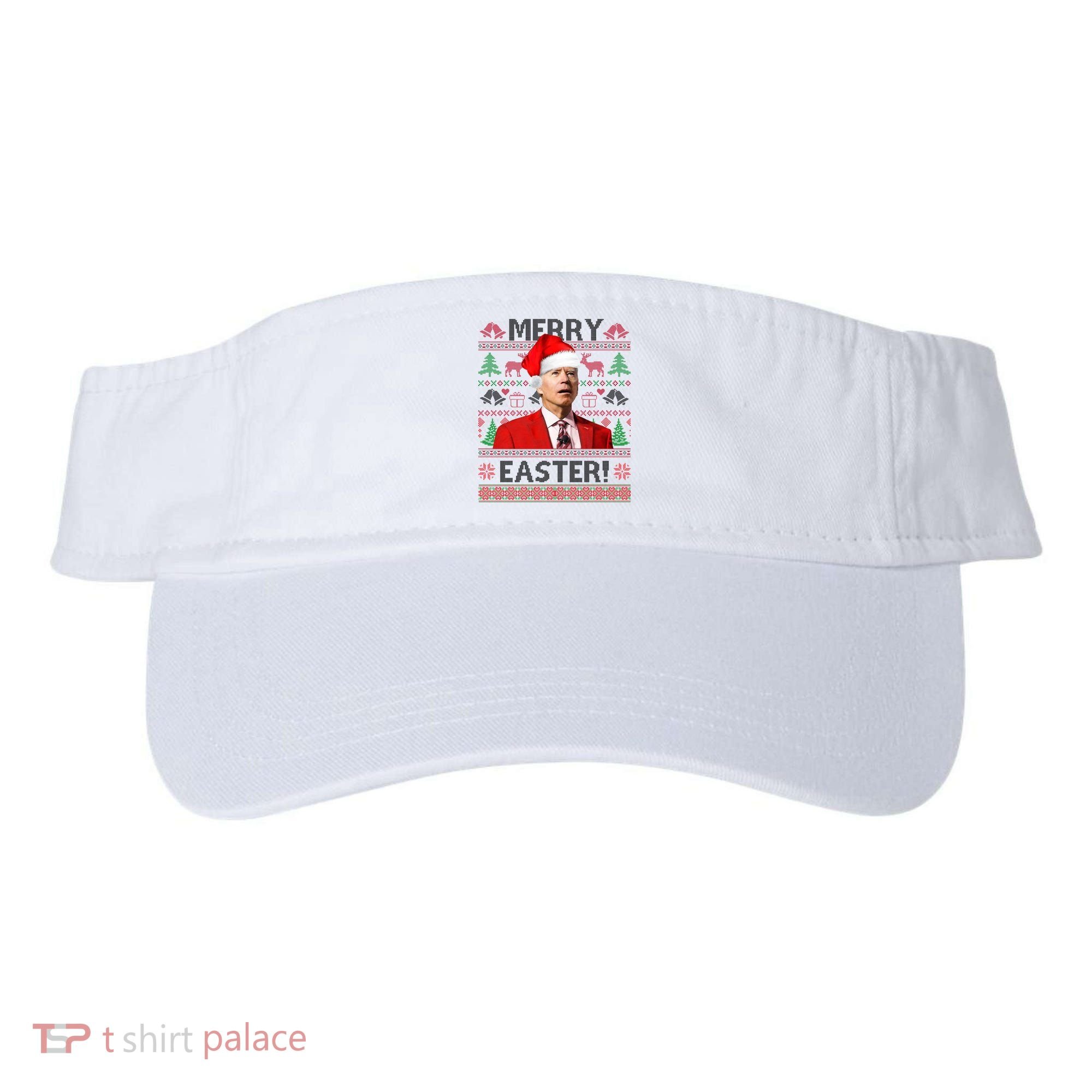 Funny Santa Joe Biden Merry Easter Ugly Christmas Visor