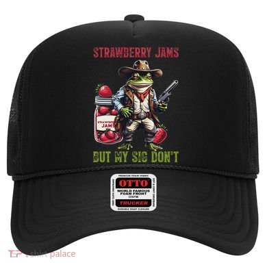 Funny Strawberry Jams But My Sig Don't Meme Frog Cowboy Hat