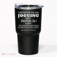 Funny Sarcastic Jogging Tumbler thumb 0