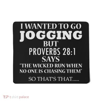 Funny Sarcastic Jogging Mousepad