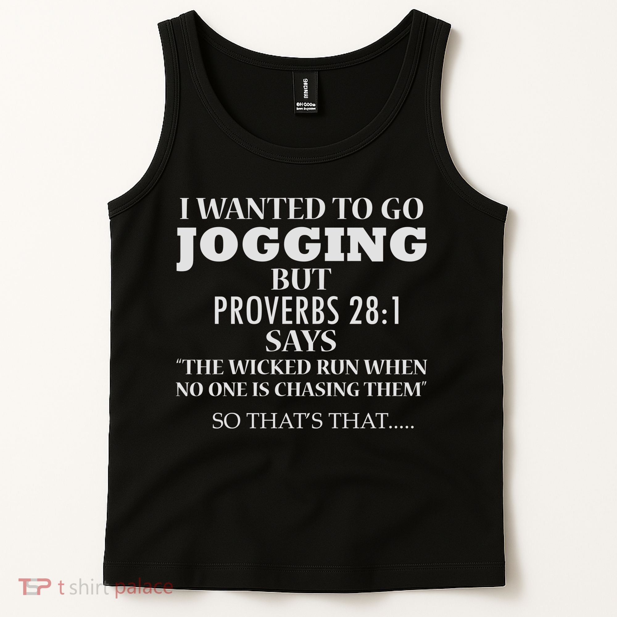 Funny Sarcastic Jogging Tank Top