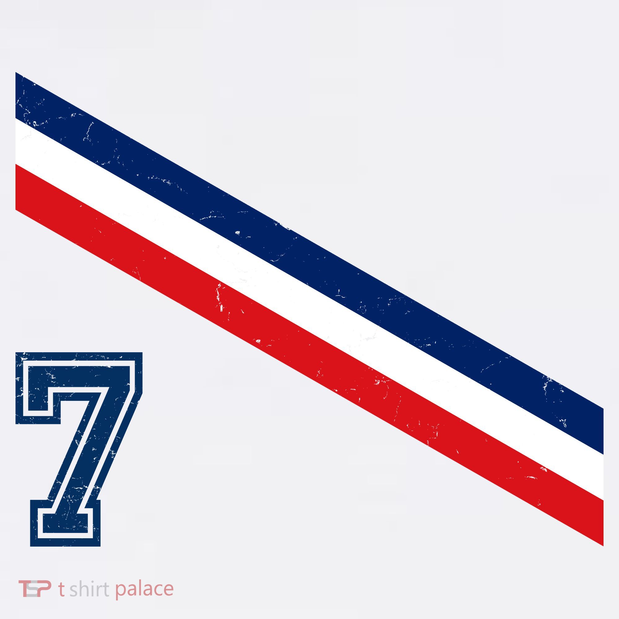 France Soccer Jersey Number 7 French Team Flag Long Sleeve Shirt