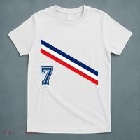 France Soccer Jersey Number 7 French Team Flag T-Shirt thumb 5