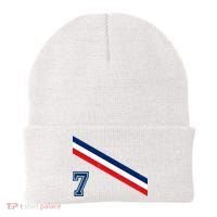 France Soccer Jersey Number 7 French Team Flag Beanie thumb 0