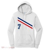 France Soccer Jersey Number 7 French Team Flag Women's Hoodie thumb 0